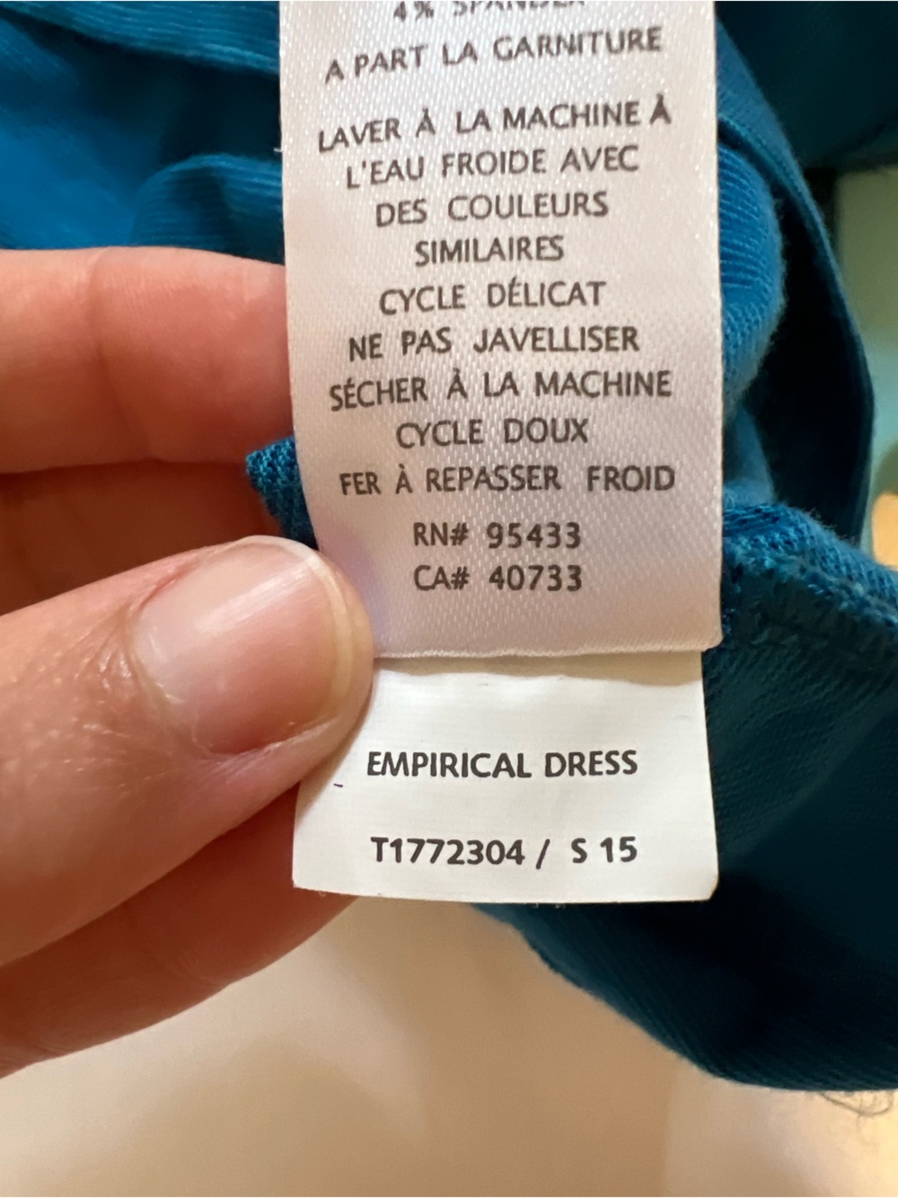 Toad & Co Empirical Faux Wrap Athleisure Teal Dress - Picture 6 of 7